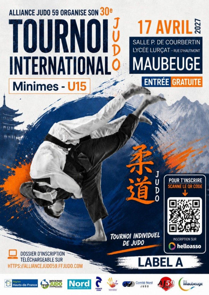 Image de l'actu '30ème TOURNOI DE MAUBEUGE U15 SAMEDI 17 AVRIL 2027'